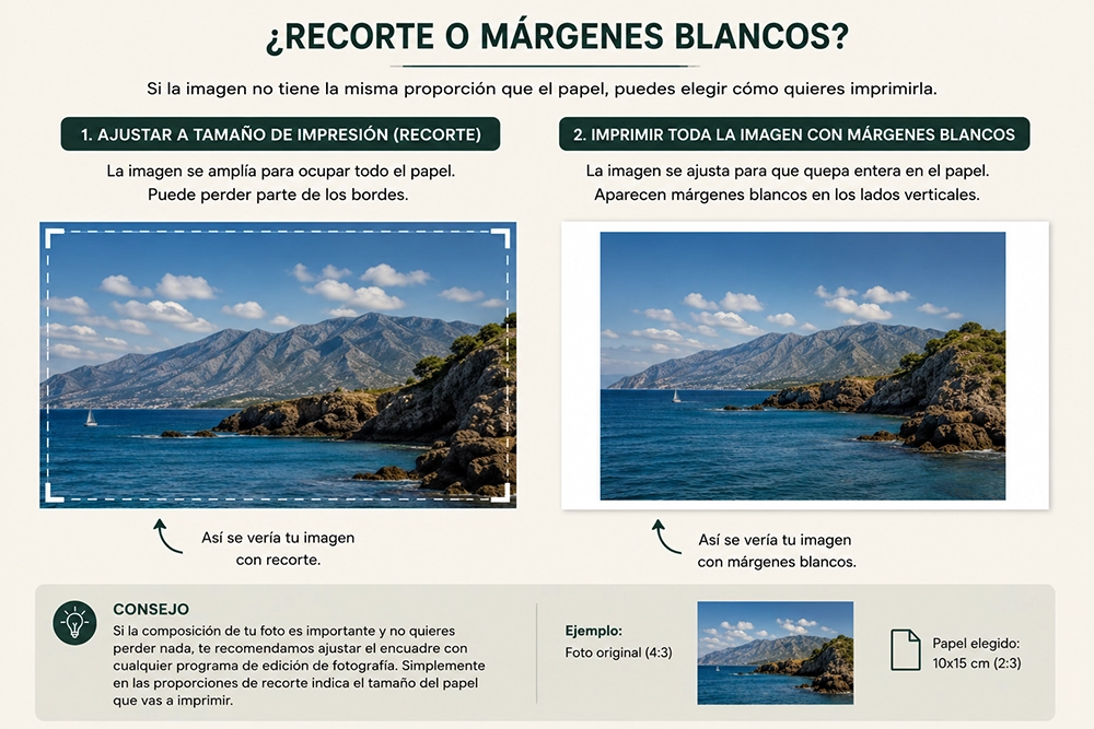 Recorte o márgenes blancos