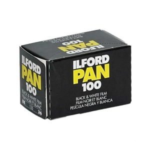 ilford pan 100 35mm 135 black and with film photography carrete