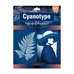Kit 10 Hojas A4 Cianotipia Jacquard cyanotype pretreated fabric sheets