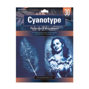 Kit 30 Hojas A4 Cianotipia Jacquard cyanotype pretreated fabric sheets