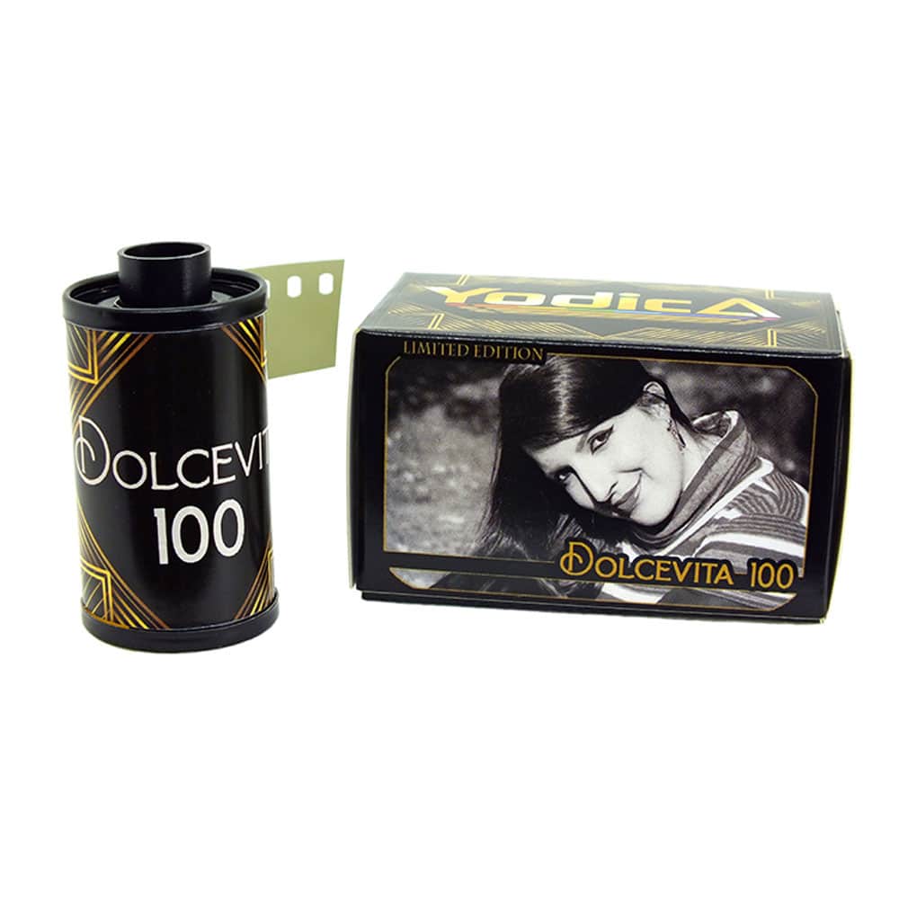 yodica dolcevita black and white film 35mm
