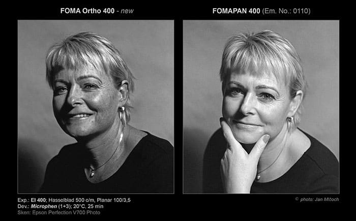 FOMA Ortho 400 (120) orthochromatic film pelicula ortocromatica