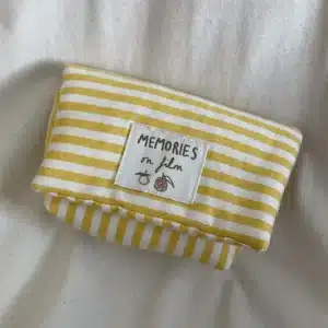 Siestalsol Yellow Stripped Camera Pouch funda camara compacta acolchada REVELAB Studio