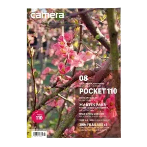 Portada de la revista de fotografía analógica camera – stay analog #08, edición bilingüe en inglés y alemán de 104 páginas